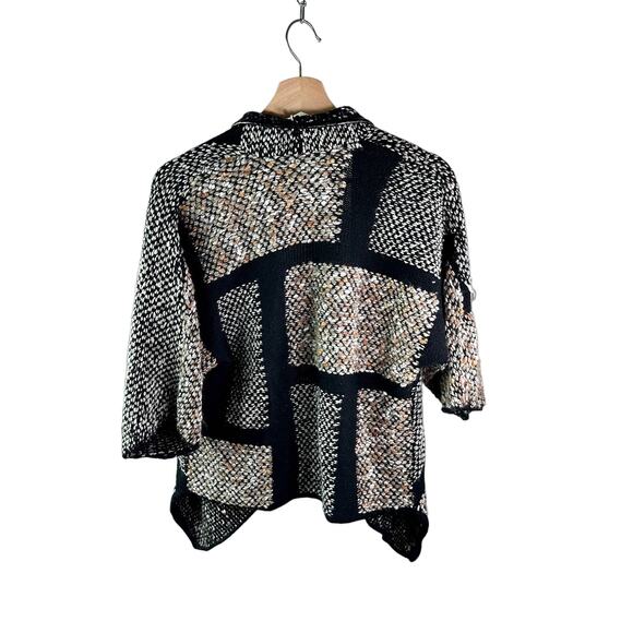 Chico's Women's Small (Vanity 0) Kinsley 3/4 Sleeve Open Boho Cardigan Sweater - Picture 3 of 13